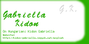 gabriella kidon business card